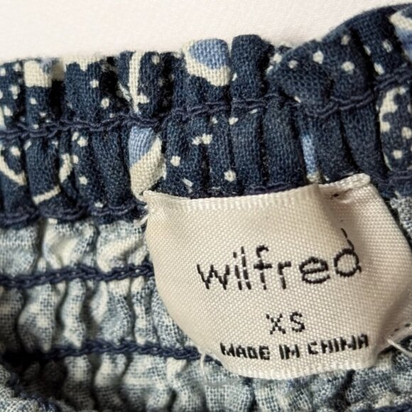 ARITZIA WILFRED Angie Dress Prairie Floral Blue XS - Picture 13 of 14